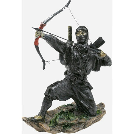 Kneeling Acher Ninja Statue Collectible Weapons - Tophatter Daily Deals